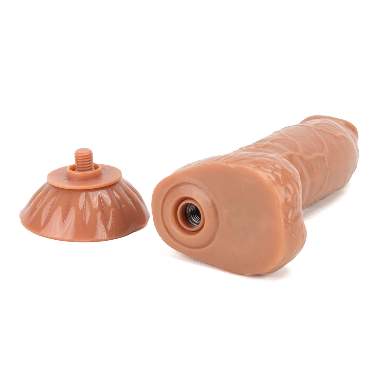 Prótese Peniana Realística com Pele Beliscável, Glande Definida, Veias, Escroto e Ventosa - Lybaile Beautiful Angelo | 15,5 x 4 cm - 4