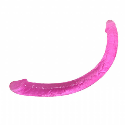 Foto 4 do produto Prótese Dupla em Formato de Pênis Realístico com Glandes e Veias em Jelly - Lybaile Double Dones | 49 x 4,6 cm | Disponível em 2 Cores
