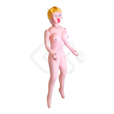Foto 4 do produto Boneca Inflável com Seios, Rosto, Simulador de Gemidos, Bullet e 2 Orifícios Penetráveis em Cyberskin - Lybaile Finnish Girl With Vibrating | 1,50 cm