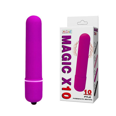 Cápsula Vibratória em ABS com 10 Modos de Vibração - Lybaile Magic X10 | 9,2 x 1,8 cm