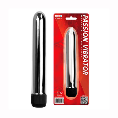Vibrador Personal Cromado com Vibração Multivelocidade em ABS - Lybaile Passion Vibrator | 14 x 2,5 cm