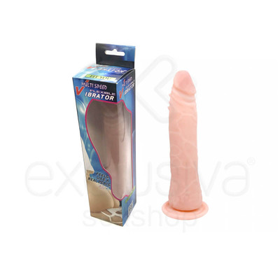 Foto 1 do produto Lybaile - Prótese em Formato de Pênis Cyberskin com Vértebra, Texturas e Ventosa - 15,4 x 3,8 cm
