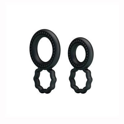 Foto 3 do produto Kit com 2 Anéis Peniano Duplo em Diferentes Tamanhos com Anel para Escroto | Lybaile Ring