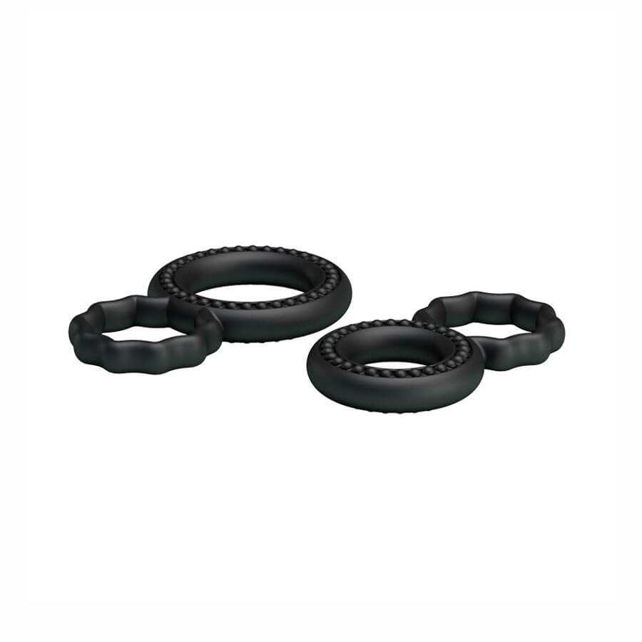 Kit com 2 Anéis Peniano Duplo em Diferentes Tamanhos com Anel para Escroto | Lybaile Ring - 4