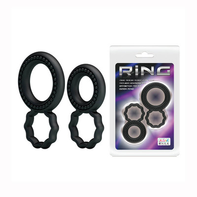 Kit com 2 Anéis Peniano Duplo em Diferentes Tamanhos com Anel para Escroto | Lybaile Ring