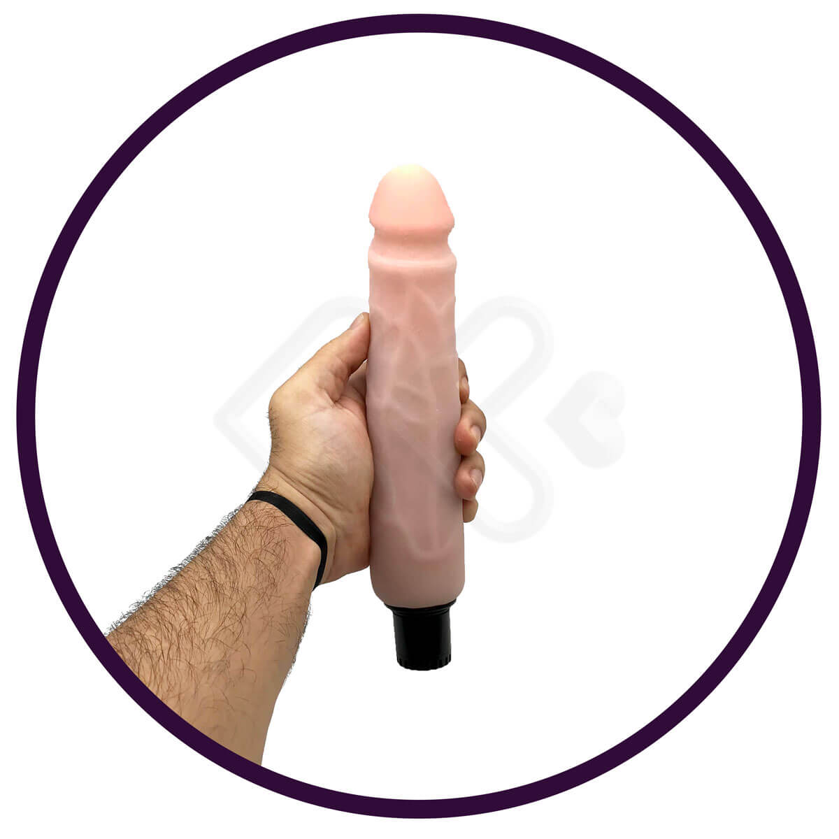 Lybaile The Realistic Cock - Pênis Realístico em Cyberskin com Glande Definida e Vibração Multivelocidade - 21 x 4,8 cm - 4