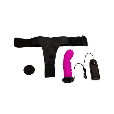 Foto 6 do produto LyBaile Ultra Harness - Cinta Ajustável com Vibrador Multivelocidade em Silicone Soft Touch - 14,4 x 3,8 cm
