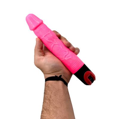 Prótese Peniana Realística em TPR com Vibração Multivelocidade - Lybaile Vibrator | 16 x 3,8 cm