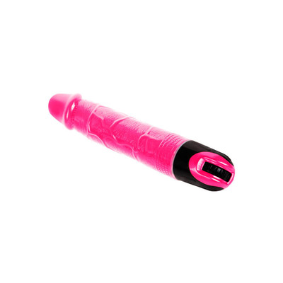 Foto 4 do produto Prótese Peniana Realística em TPR com Vibração Multivelocidade - Lybaile Vibrator | 16 x 3,8 cm