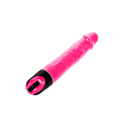 Foto 2 do produto Prótese Peniana Realística em TPR com Vibração Multivelocidade - Lybaile Vibrator | 16 x 3,8 cm
