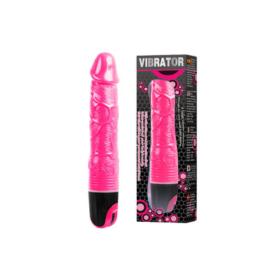 Prótese Peniana Realística em TPR com Vibração Multivelocidade - Lybaile Vibrator | 16 x 3,8 cm
