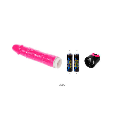 Foto 5 do produto Prótese Peniana Realística em TPR com Vibração Multivelocidade - Lybaile Vibrator | 16 x 3,8 cm
