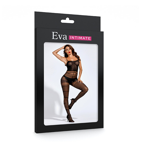 Macacão de Alça em Tecido de Meia Fina e Abertura Entrepernas - Eva Intimate | Tamanho Único - 2