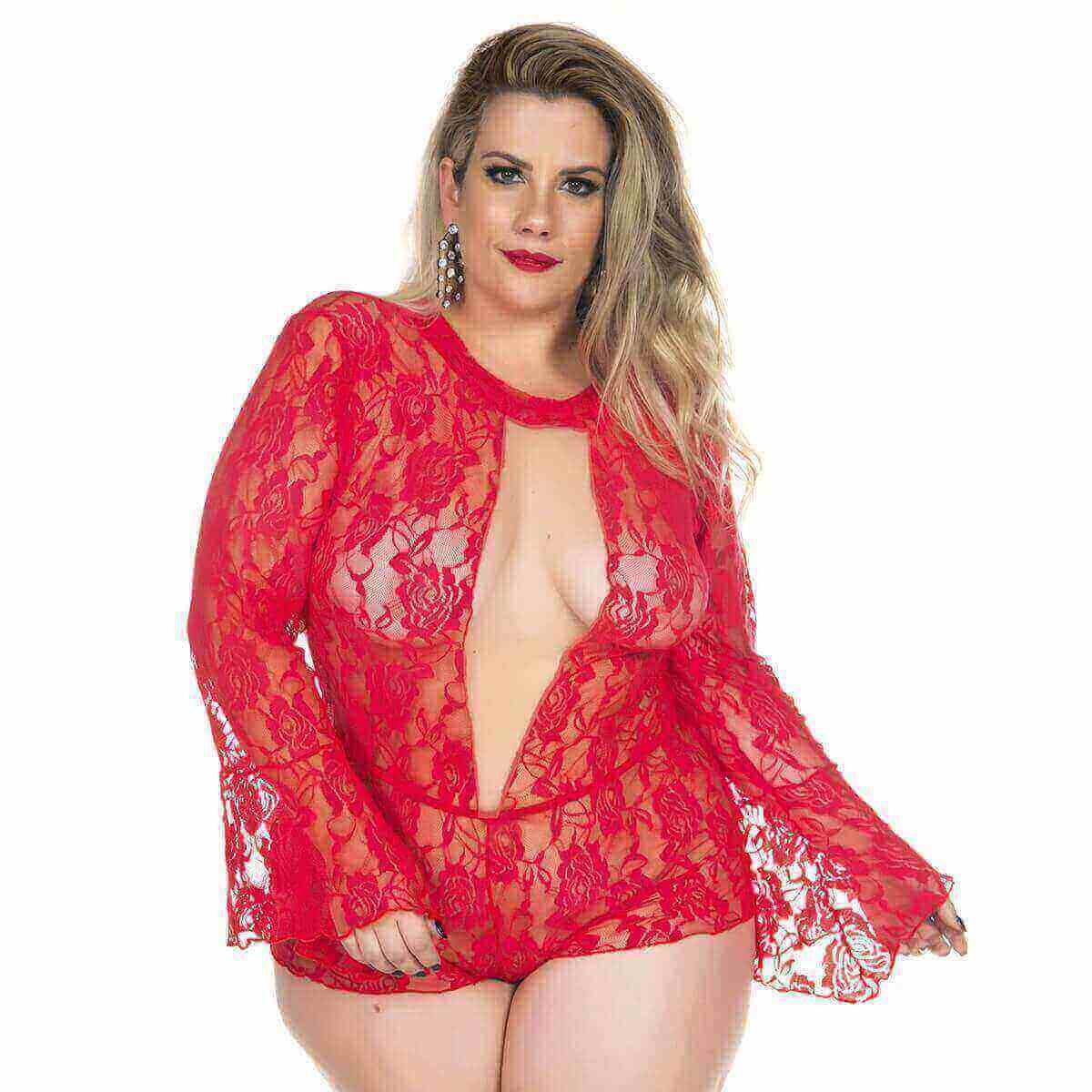 Macaquinho Princesa - Pimenta Sexy | Plus Size | Disponível em 4 Cores - 3
