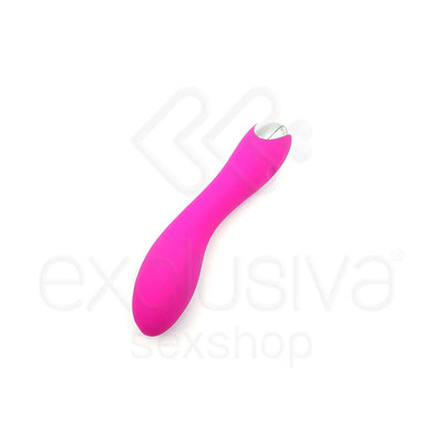 Foto 3 do produto Dibe Madhu - Vibrador Ponto G Recarregável em Silicone Soft Touch com 20 Modos de Vibração - 18,5 x 3,5 cm | Cor: Rosa