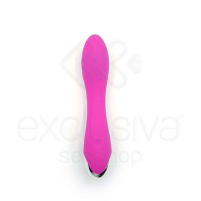 Foto 2 do produto Dibe Madhu - Vibrador Ponto G Recarregável em Silicone Soft Touch com 20 Modos de Vibração - 18,5 x 3,5 cm | Cor: Rosa