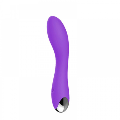 Foto 2 do produto Madhu - Vibrador Ponto G Recarregável em Silicone Soft Touch com 20 Modos de Vibração - 18,5 x 3,5 cm | Cor: Roxo