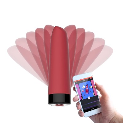 Vibrador em Silicone Recarregável com Formato de Batom, 7 Modos de Vibração e Controle Via Aplicativo - Magic Motion Awaken | 9,5 x 2,3 cm