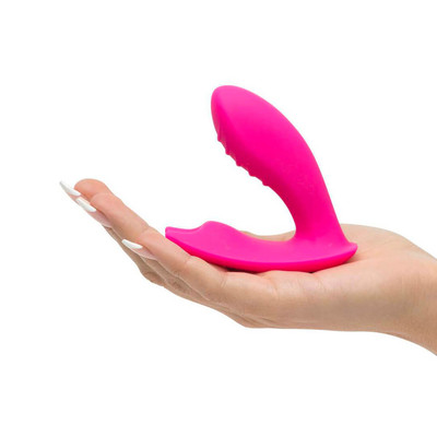 Estimulador de Clítoris Recarregável com Estimulador de Ponto G, 9 Modos de Vibração e Aplicativo para Celular - Magic Motion Eidolon | 7,4 x 3 cm