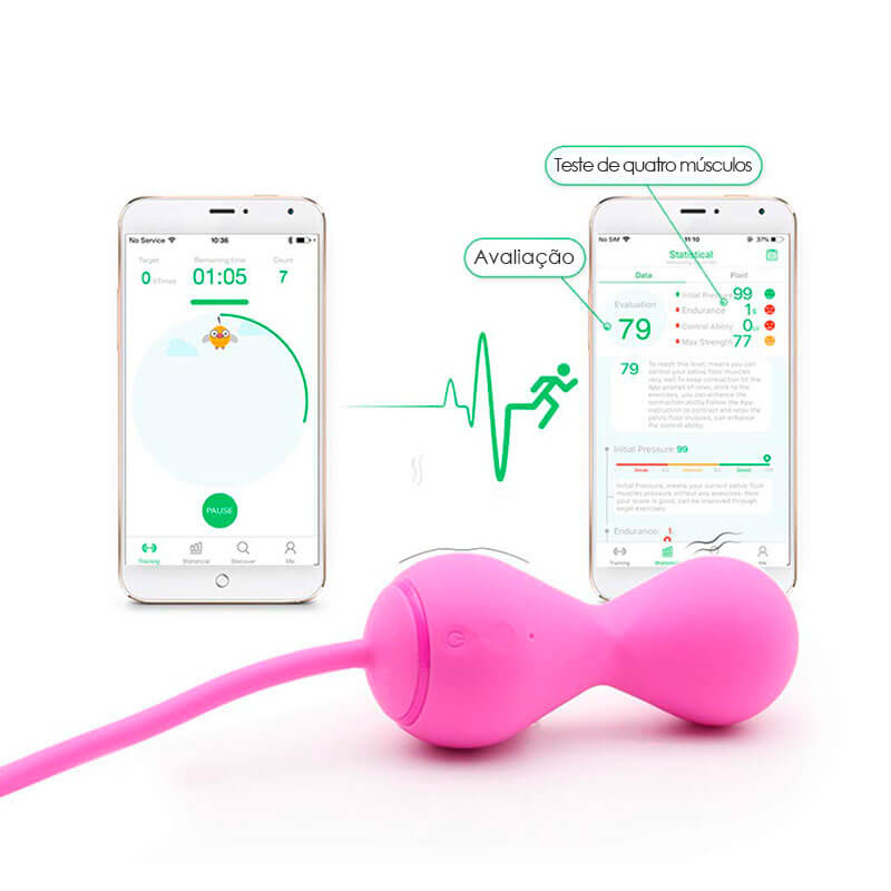 Esfera de Pompoar Recarregável Controlada por Aplicativo - Magic Motion Kegel Master | 8 x 3,5 cm - 4
