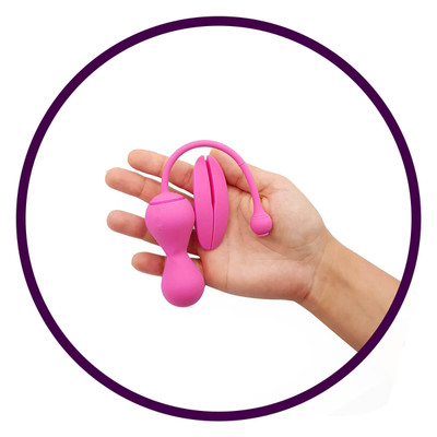 Esfera de Pompoar Recarregável Controlada por Aplicativo - Magic Motion Kegel Master | 8 x 3,5 cm