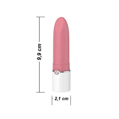 Foto 8 do produto Vibrador em Silicone Recarregável com Forma de Batom, Vibração Multivelocidade e Aplicativo - Magic Motion Lotos | 10 x 2,1 cm