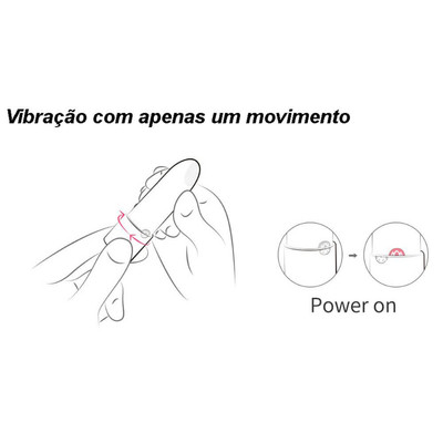 Vibrador em Silicone Recarregável com Forma de Batom, Vibração Multivelocidade e Aplicativo - Magic Motion Lotos | 10 x 2,1 cm