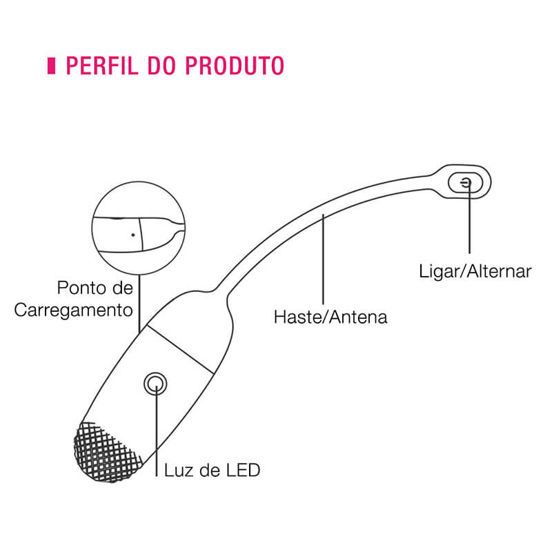 Estimulador de Ponto G e Clítoris em Silicone Recarregável, 7 Modos de Vibração e Aplicativo - Magic Motion Vini | 23,5 x 3,8 cm - 7
