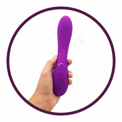 Magic Motion Magic Wand - Vibrador Estimulador de Ponto G Recarregável com Função de Esquentar e 7 Modos de Vibração - 20 x 4 cm