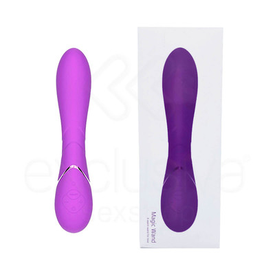 Magic Motion Magic Wand - Vibrador Estimulador de Ponto G Recarregável com Função de Esquentar e 7 Modos de Vibração - 20 x 4 cm