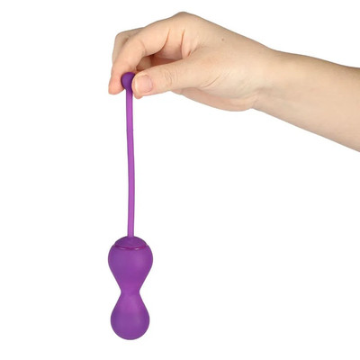 Peso para Pompoar em Silicone com 4 Modos de Vibração, Recarregável e App Control - Magic Motion Smart Kegel Balls Master | 8,1 x 3 cm