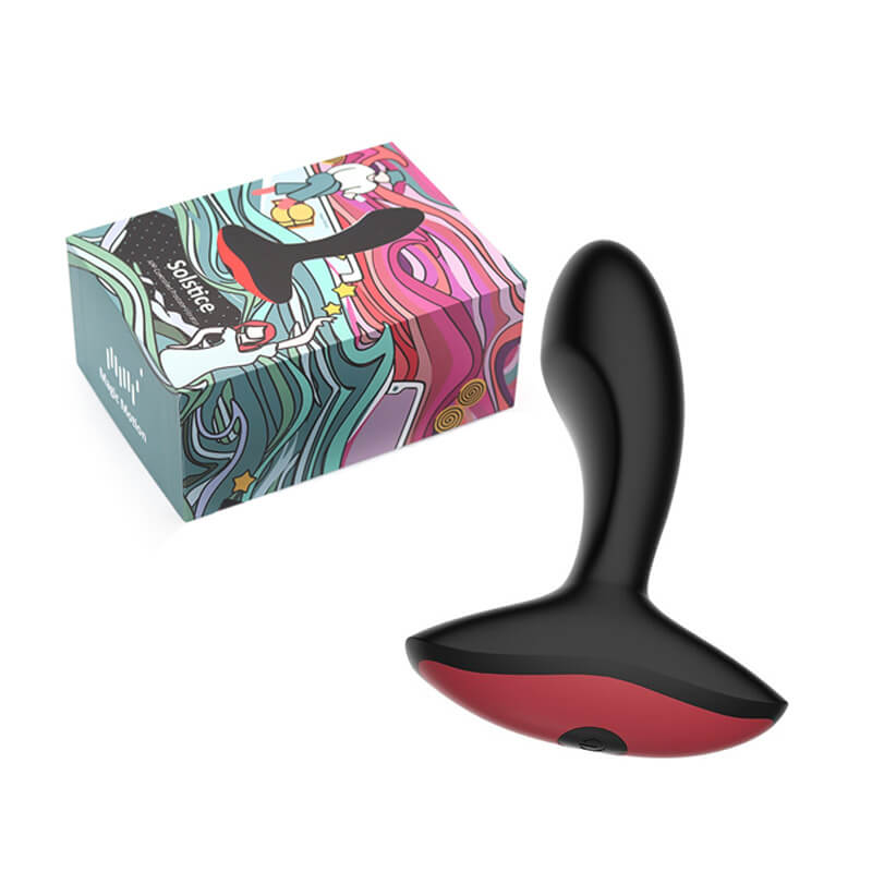 Estimulador de Próstata Curvado Recarregável em Silicone com 7 Modos de Vibração Controlado Via Aplicativo - Magic Motion Solstice | 13,2 x 3 cm - 3