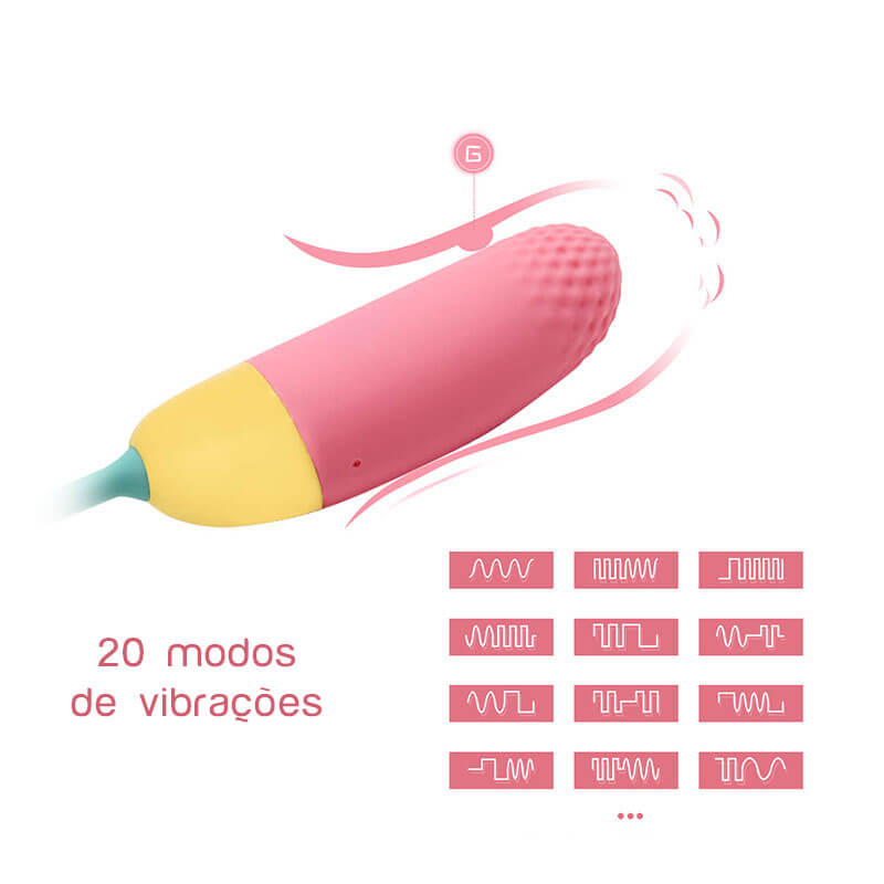 Cápsula Vibratória em Silicone Soft Touch com 20 Modos de Vibrações, Recarregável - Magic Motion Vini Lite | 9,6 x 3,7 cm - 5