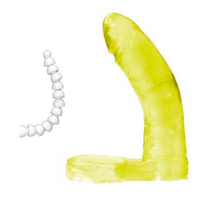 Foto 1 do produto Magic Sexy - Anel Companheiro Articulado em Jelly | Cor: Amarelo - Disponível em 2 Tamanhos
