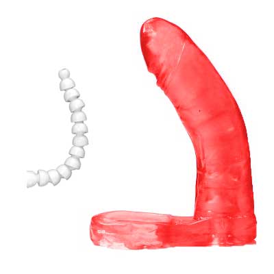 Magic Sexy - Anel Companheiro Articulado em Jelly | Cor: Vermelho - Disponível em 2 Tamanhos - 1