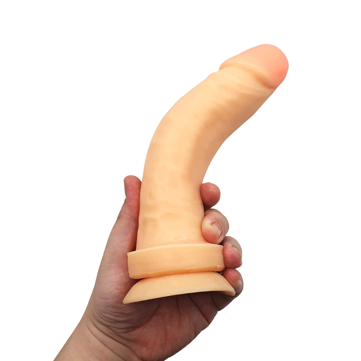 Prótese Peniana Realística em Cyberskin com Glande Definida, Veias, Vértebra e Ventosa - Magic Sexy | 17 x 4,5 cm - 3