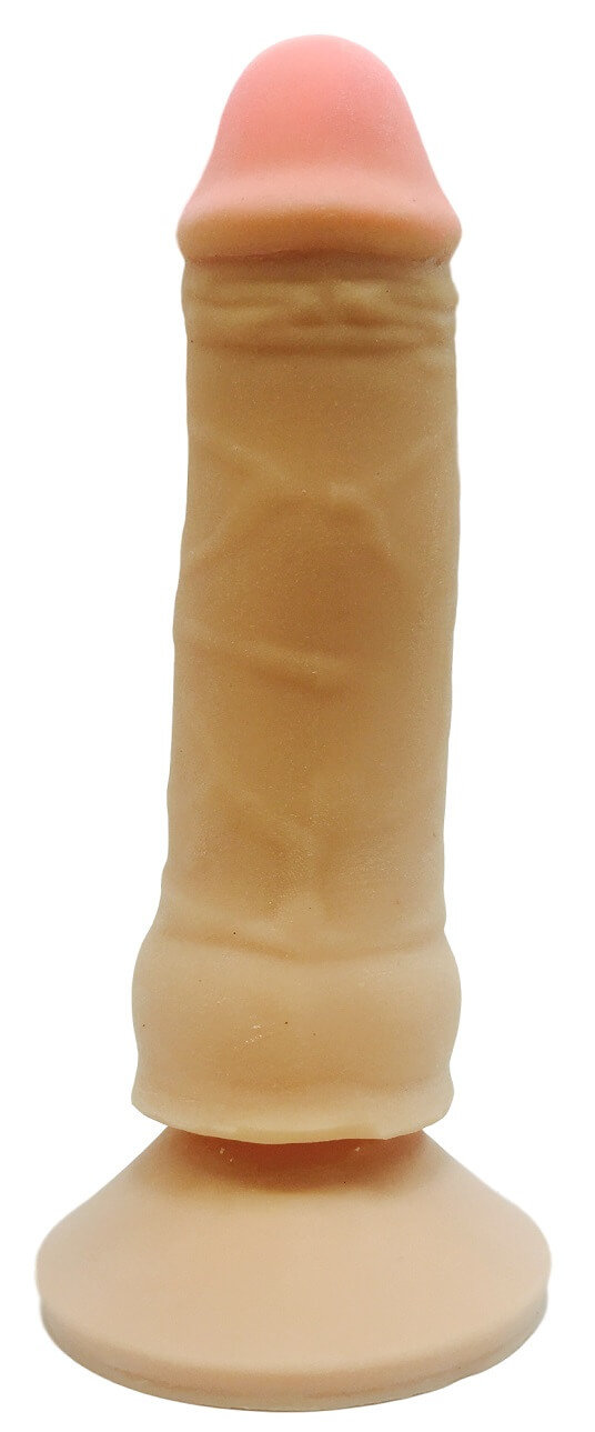 Magic Sexy - Pênis Realístico em Cyberskin com Glande, Veias Salientes, Vértebra e Ventosa - 16 x 4 cm - 1