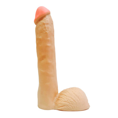 Magic Sexy - Pênis Realístico em Silicone com Glande Definida, Veias Salientes e Escroto - 20 x 5,5 cm
