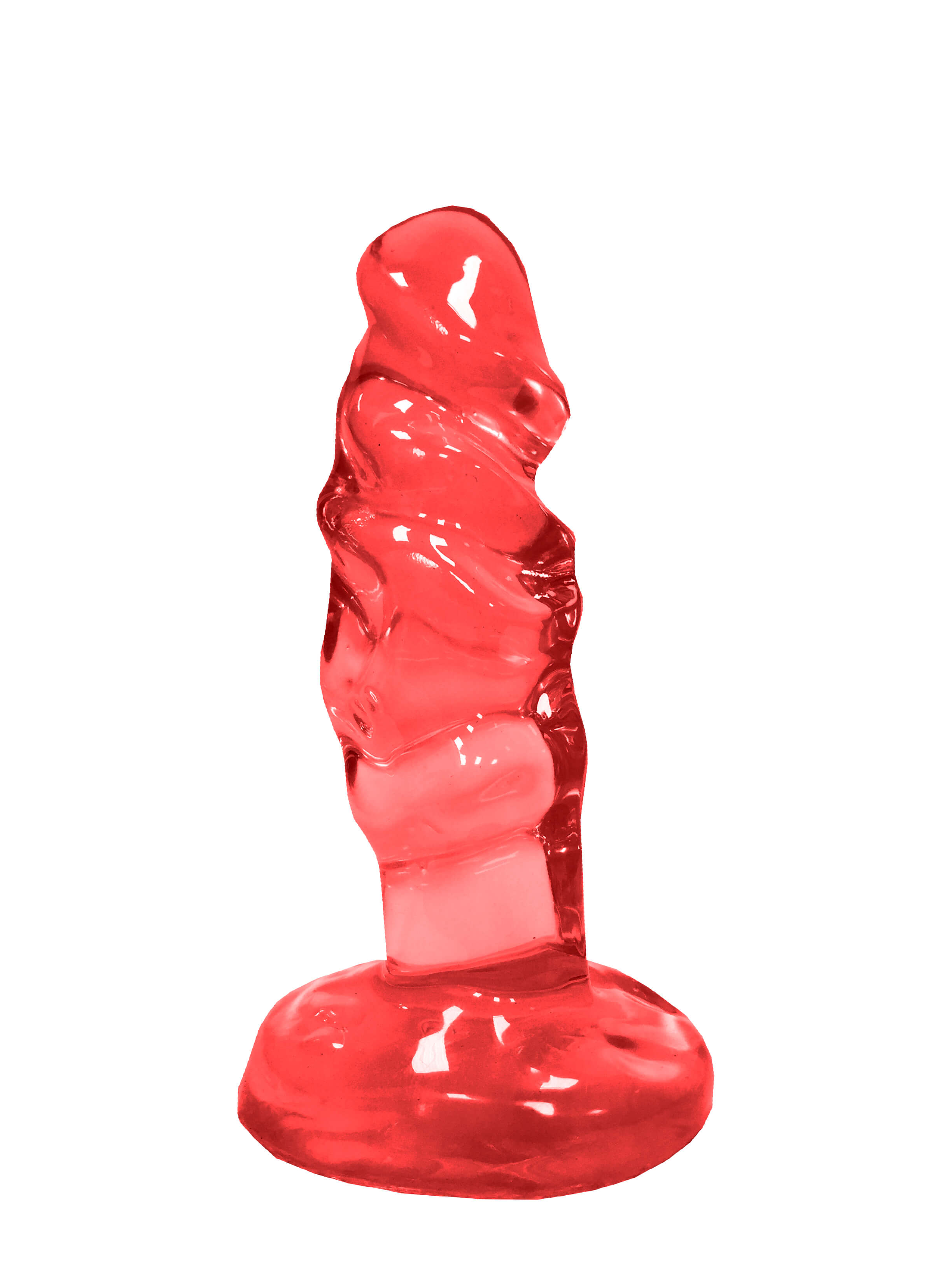 Plug Anal em Formato de Pênis Realístico com Saliências e Base de Suporte - Magic Sexy | 10,3 x 3,1 cm | Disponível em 7 Cores - 7