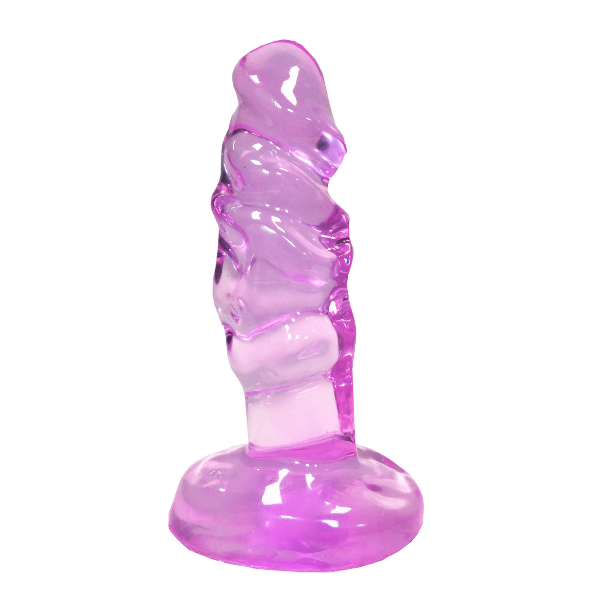 Plug Anal em Formato de Pênis Realístico com Saliências e Base de Suporte - Magic Sexy | 10,3 x 3,1 cm | Disponível em 7 Cores - 6