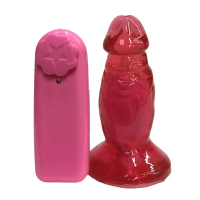 Foto 4 do produto Plug Anal em Formato de Pênis Realístico com Glande Definida e Vibração Multivelocidade - Magic Sexy | 9,1 x 3 cm | Disponível em 6 Cores