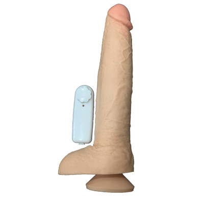 Foto 1 do produto Magic Sexy - Prótese em Formato de Pênis com Saliências, Escroto, Ventosa e Multivelocidade - 27 x 5,4 cm
