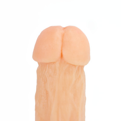 Foto 3 do produto Prótese Peniana Gigante com Veias, Escroto, Glande e Ventosa - Magic Sexy | 21,4 x 4,4 cm