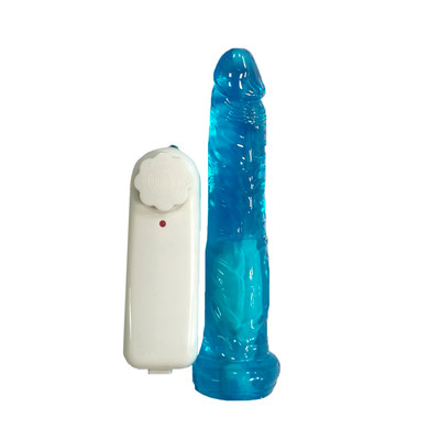 Prótese Realística em Jelly com Glande Definida, Vibração Multivelocidade e Controle Remoto com Fio - Magic Sexy | 14 x 3,5 cm | Disponível em 8 Cores