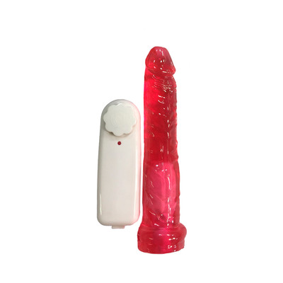 Foto 7 do produto Prótese Realística em Jelly com Glande Definida, Vibração Multivelocidade e Controle Remoto com Fio - Magic Sexy | 14 x 3,5 cm | Disponível em 8 Cores