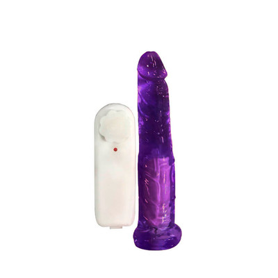 Foto 3 do produto Prótese Realística em Jelly com Glande Definida, Vibração Multivelocidade e Controle Remoto com Fio - Magic Sexy | 14 x 3,5 cm | Disponível em 8 Cores