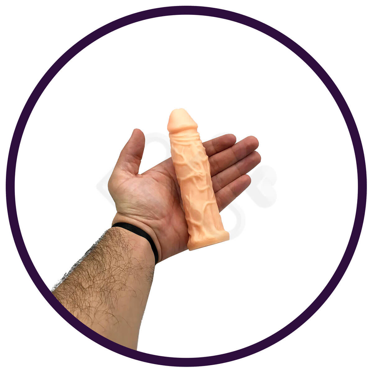 Prótese Realística em TPE com Glande Definida e Saliências - Magic Sexy | 13,8 x 3,5 cm - 3