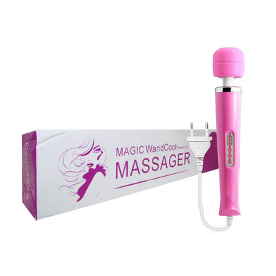 Massageador Elétrico em Soft Touch com 10 Níveis de Vibração - Magic WandCool Massager | 30 x 5 cm | Disponível em 4 Cores
