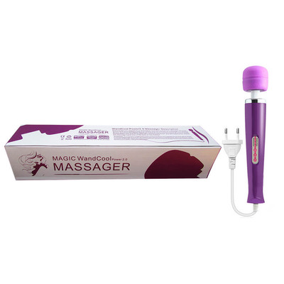 Foto 4 do produto Massageador Elétrico em Soft Touch com 10 Níveis de Vibração - Magic WandCool Massager | 30 x 5 cm | Disponível em 4 Cores