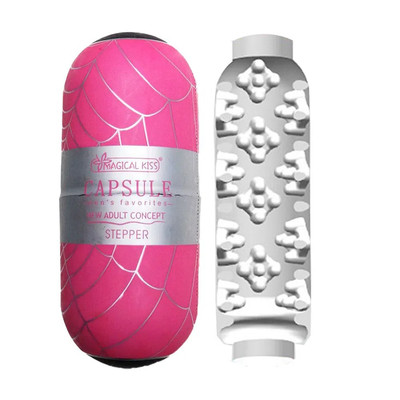 Foto 1 do produto Masturbador Masculino em Formato de Cápsula e Textura Interna - Magical Kiss Capsule Stepper